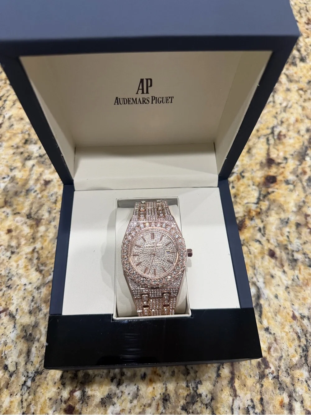 AP Rose Gold Diamond Men's Watch